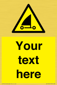 Custom Warning sand yachting